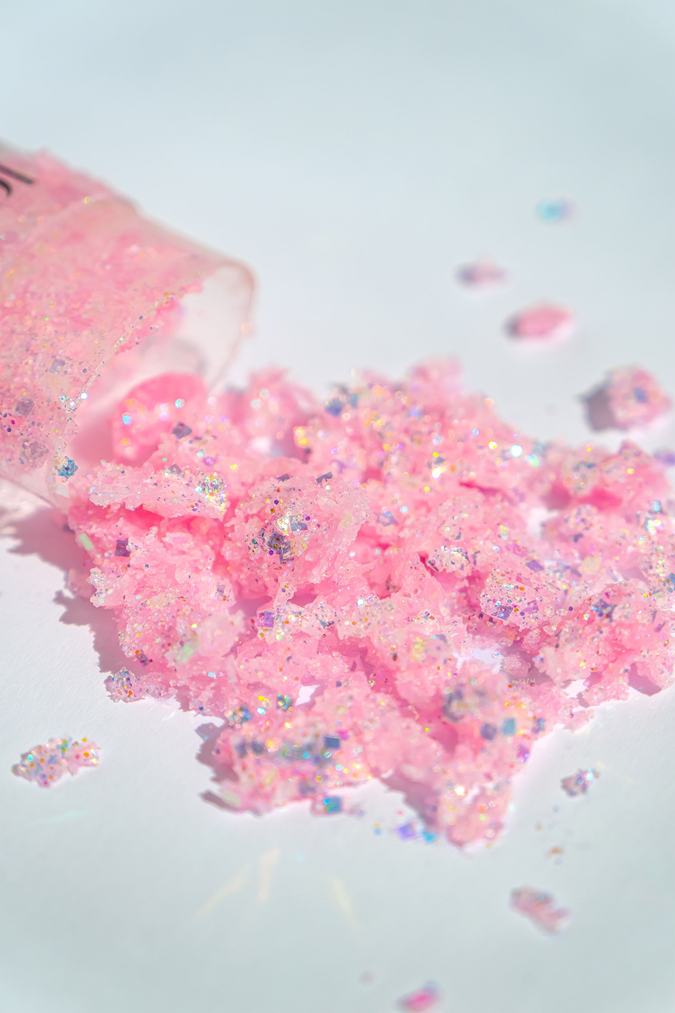 glitter product photography